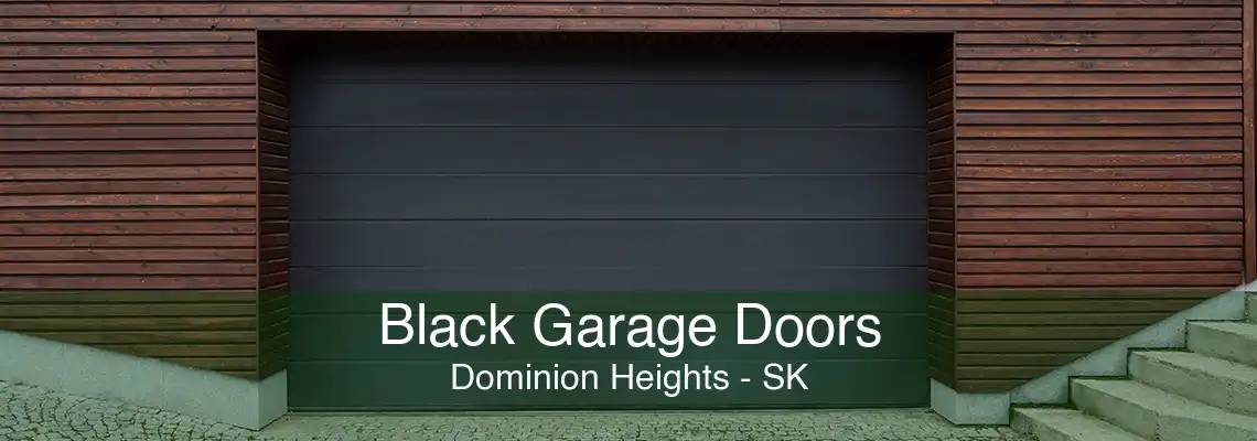 Black Garage Doors Dominion Heights - SK
