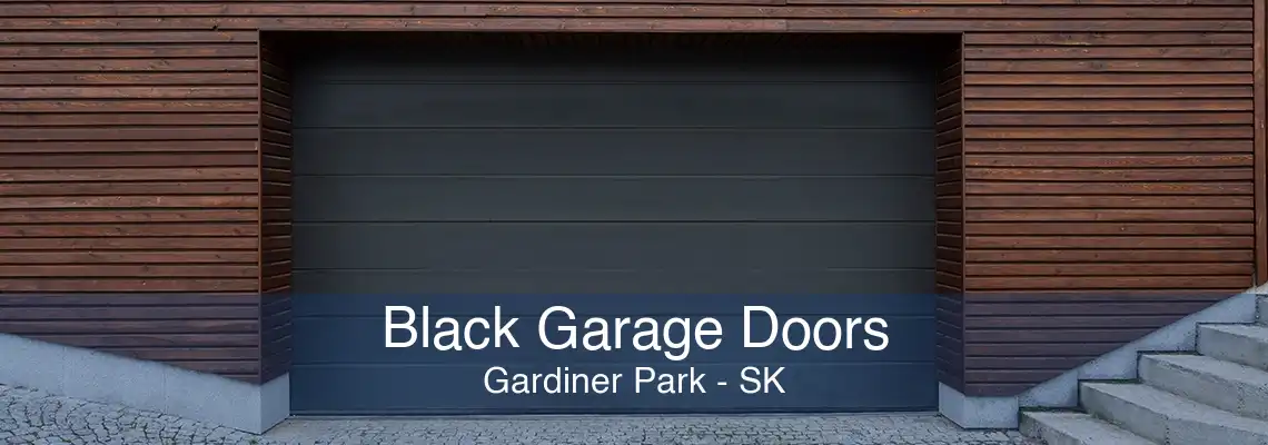 Black Garage Doors Gardiner Park - SK