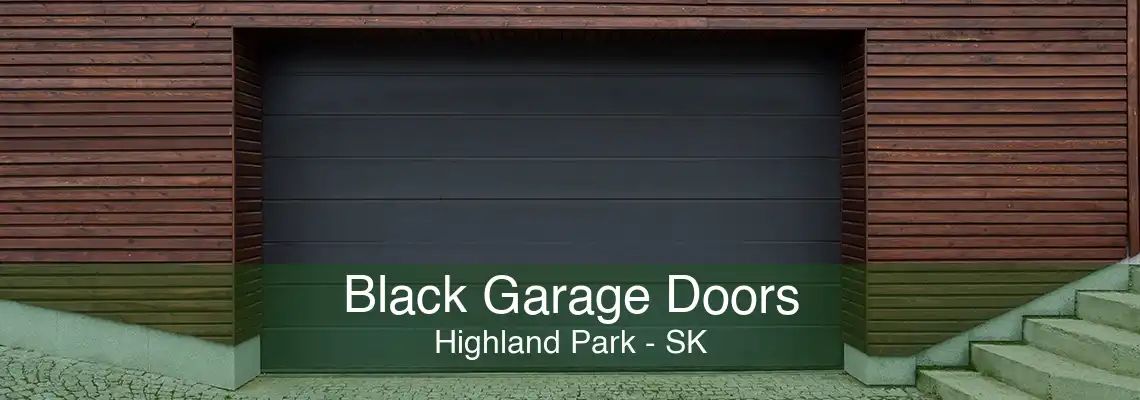 Black Garage Doors Highland Park - SK