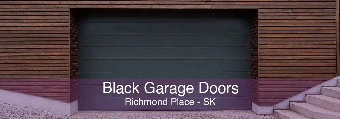 Black Garage Doors Richmond Place - SK