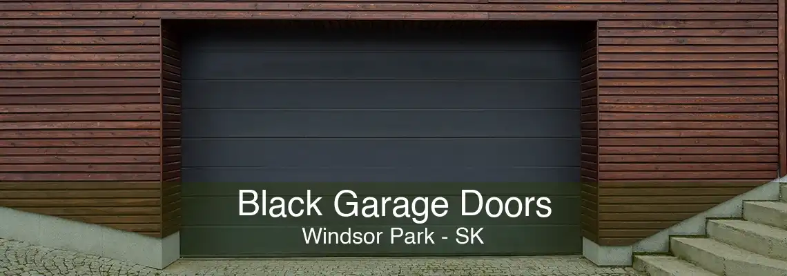 Black Garage Doors Windsor Park - SK