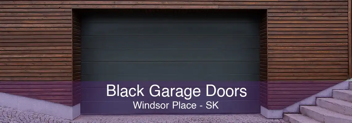Black Garage Doors Windsor Place - SK