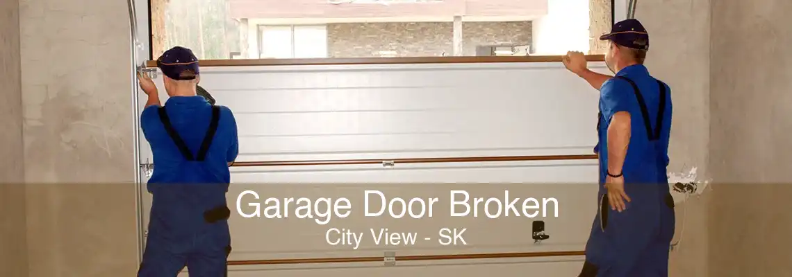 Garage Door Broken City View - SK