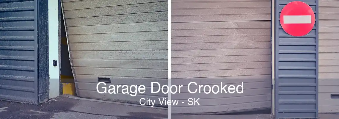 Garage Door Crooked City View - SK