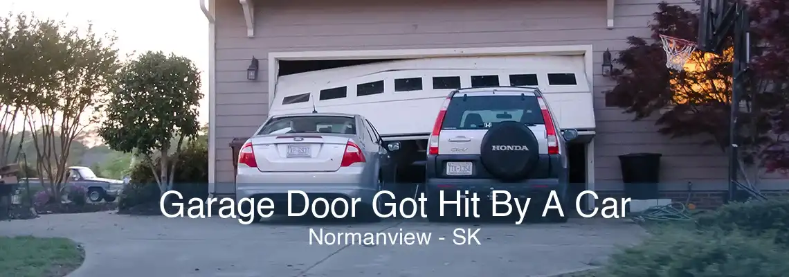 Garage Door Got Hit By A Car Normanview - SK