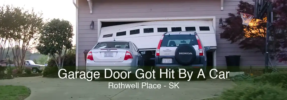 Garage Door Got Hit By A Car Rothwell Place - SK