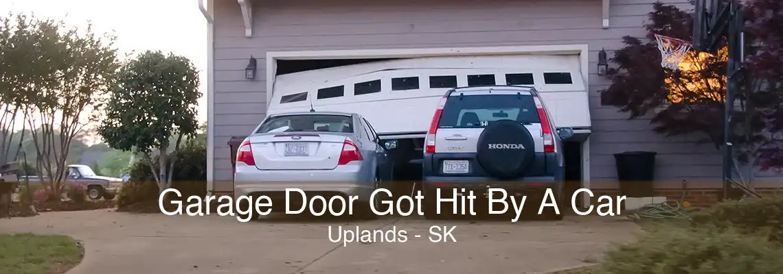 Garage Door Got Hit By A Car Uplands - SK