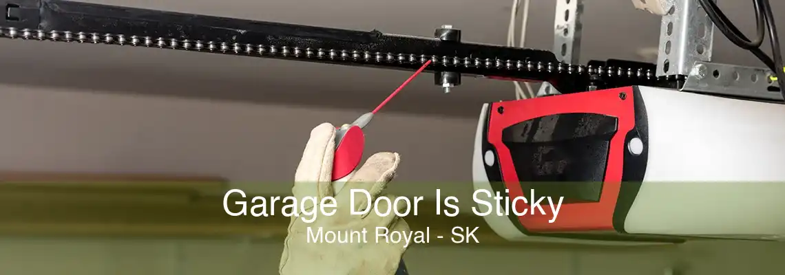 Garage Door Is Sticky Mount Royal - SK