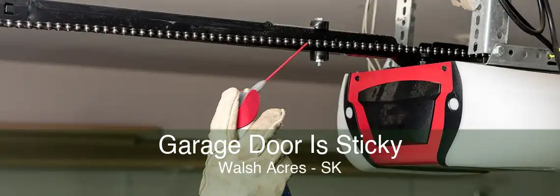 Garage Door Is Sticky Walsh Acres - SK