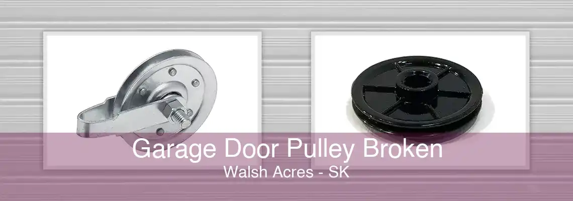 Garage Door Pulley Broken Walsh Acres - SK