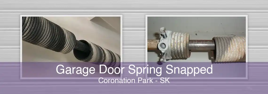 Garage Door Spring Snapped Coronation Park - SK