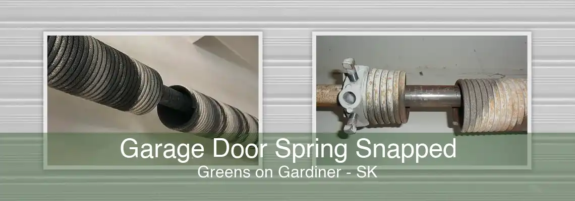 Garage Door Spring Snapped Greens on Gardiner - SK