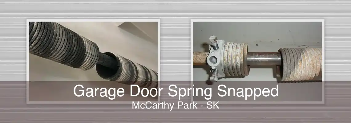 Garage Door Spring Snapped McCarthy Park - SK