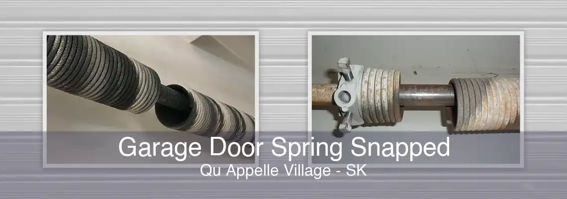 Garage Door Spring Snapped Qu Appelle Village - SK
