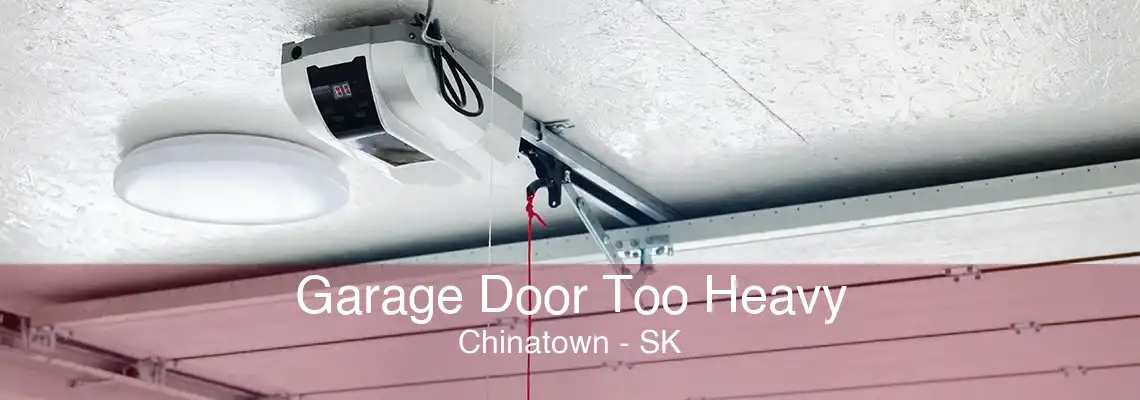 Garage Door Too Heavy Chinatown - SK