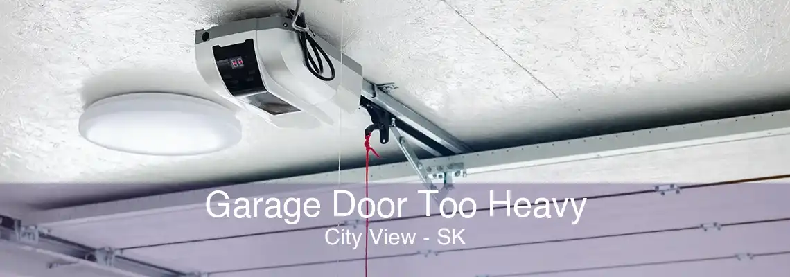Garage Door Too Heavy City View - SK