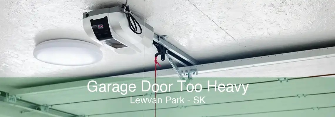 Garage Door Too Heavy Lewvan Park - SK