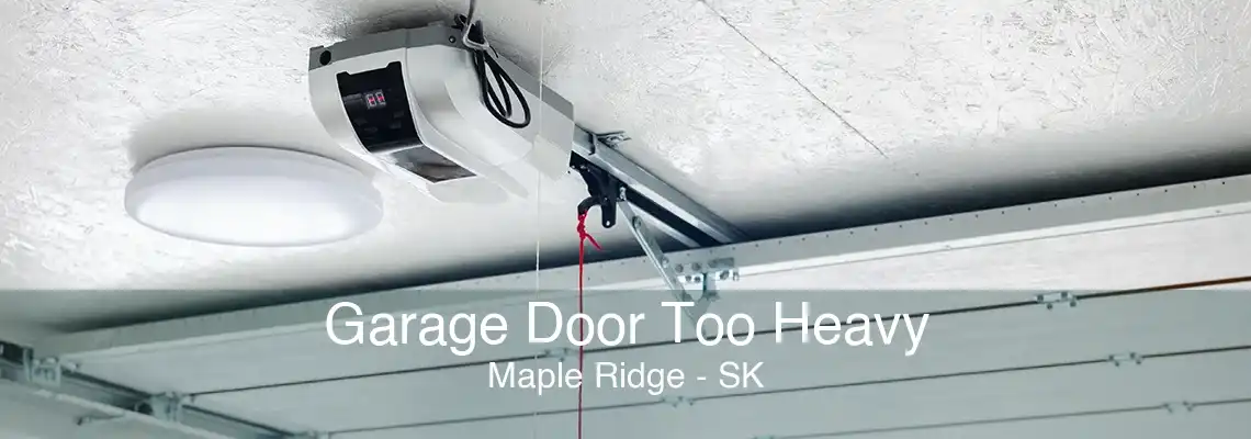 Garage Door Too Heavy Maple Ridge - SK