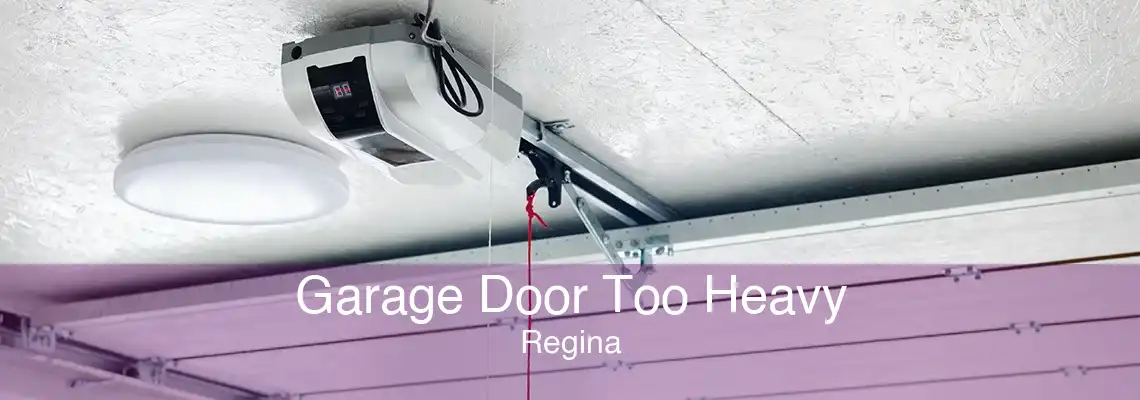 Garage Door Too Heavy Regina