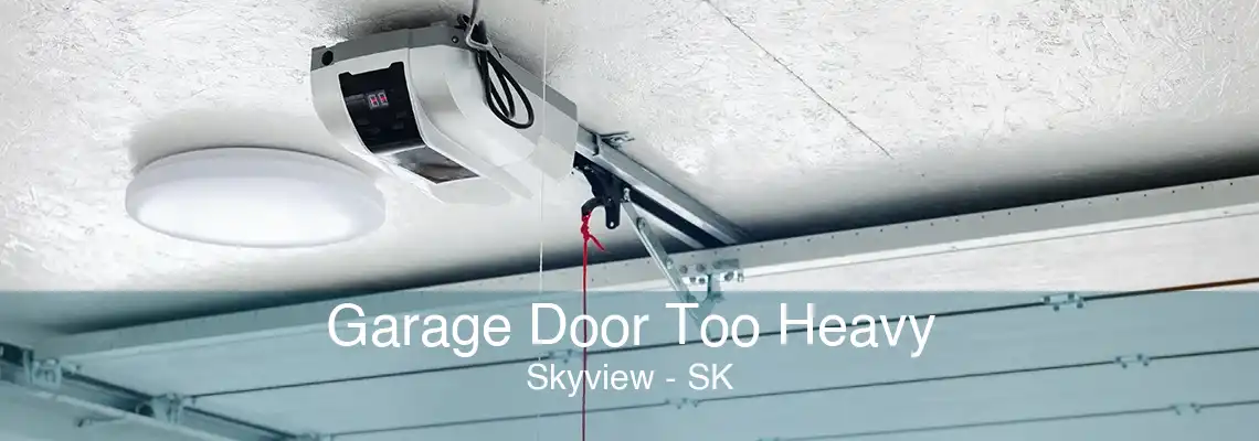 Garage Door Too Heavy Skyview - SK