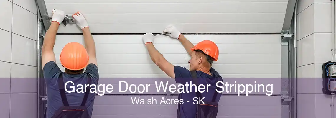 Garage Door Weather Stripping Walsh Acres - SK