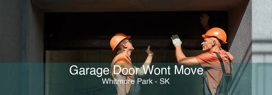 Garage Door Wont Move Whitmore Park - SK