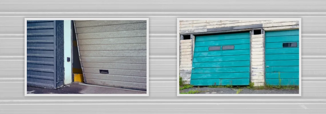 Crooked Aluminum Garage Door Repair in Regent Park, SK